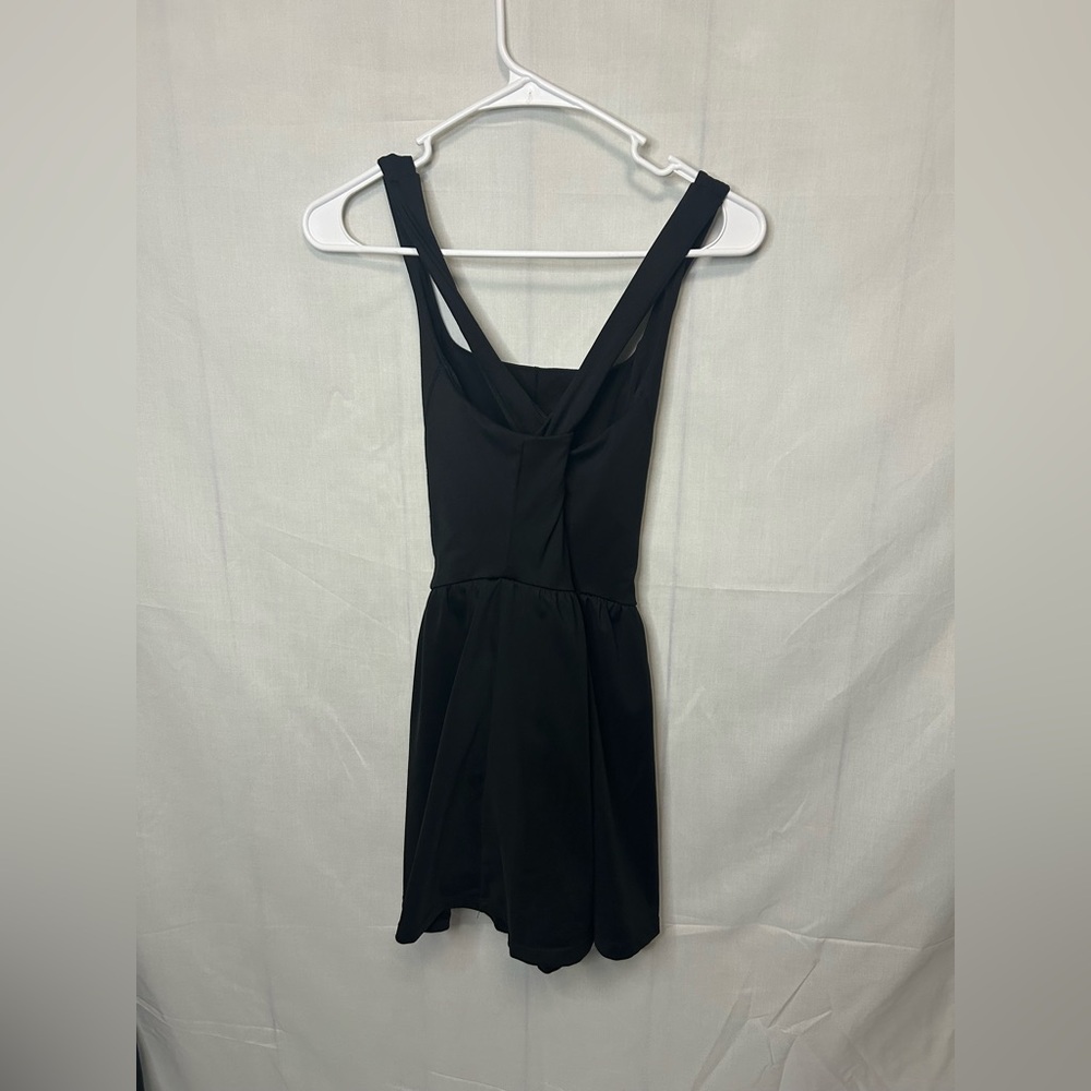 Women’s Black Athletic Skater Dress w/ Built In Shorts XL‎ Nylon Spandex Stretch